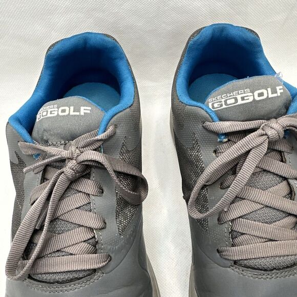 Skechers Go Golf Mens Max Golf Shoes Sneakers Size 8 Charcoal Blue Performance - Picture 3 of 12